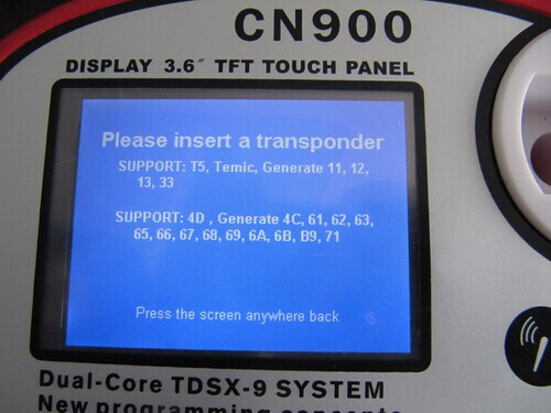 
			CN900 key pro Update and read/write Toyota G chip		