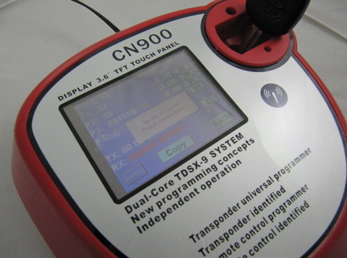 
			CN900 key programmer copy ID67 chip in 7 steps		