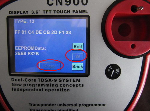 
			CN900 key programmer copy T5 chip procedure		