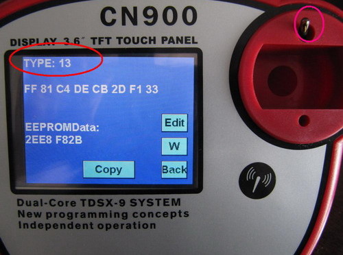 
			CN900 key programmer copy T5 chip procedure		