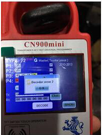 
			CN900 Mini Decode Toyota G chip error (Solved)		