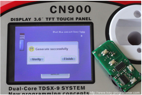 
			CN900 YS30 register 3370 to generate smart key		