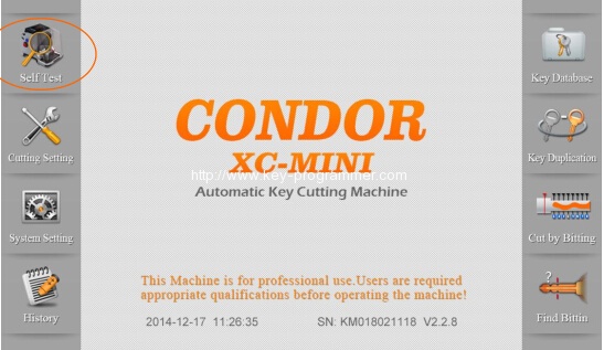 
			Condor XC-Mini Key Cutting Machine Clamp Calibration		