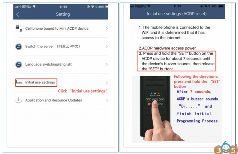
			FAQ Yanhua Mini ACDP System, WiFi, Bluetooth, Download and Manual		