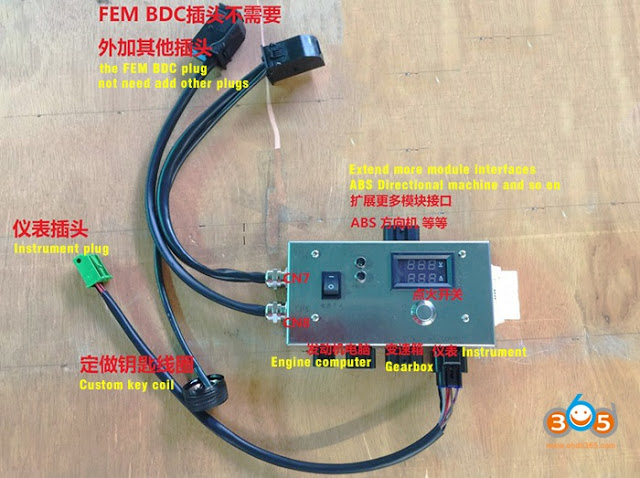 
			FEM test platform: How to add a FEM key with VVDI2 or CGDI		