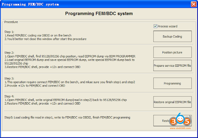 
			FEM test platform: How to add a FEM key with VVDI2 or CGDI		