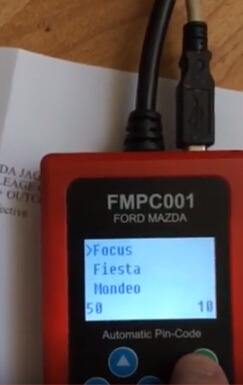 
			Ford New Focus Mileage Correction by FMPC001 Pin Code Reader		