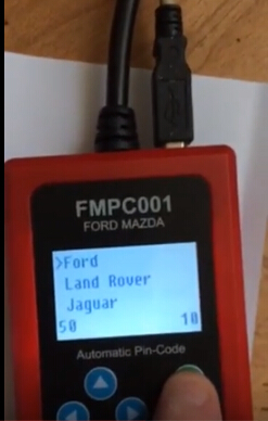 
			Ford New Focus Mileage Correction by FMPC001 Pin Code Reader		