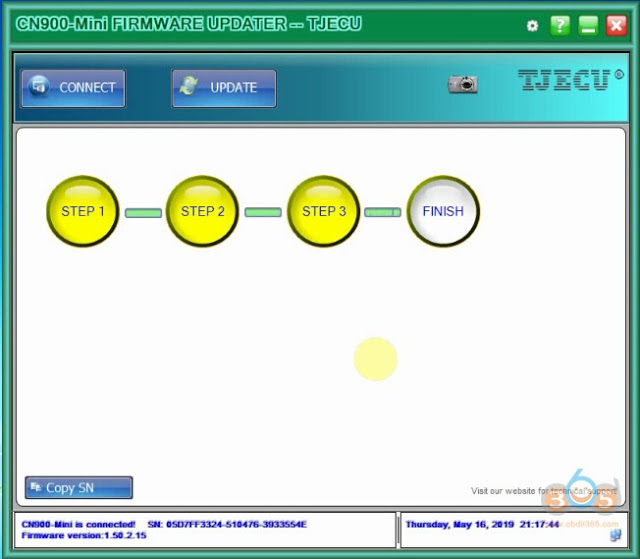 
			Free Download CN900 Mini 1.50.2.23 Firmware Update Tool		