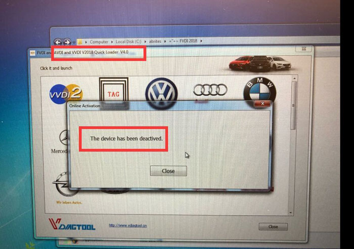 
			FVDI 2018 “Device has been Deactivated” New Solution		