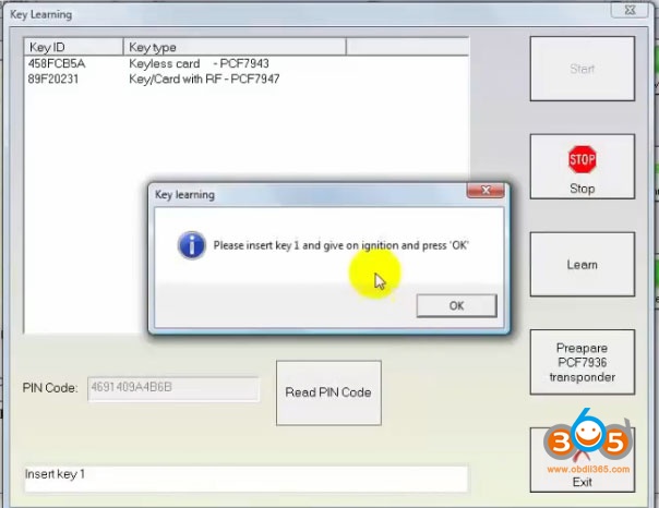 
			FVDI Program Renault Megane 3 2009 PCF7947 Key Card by OBD		