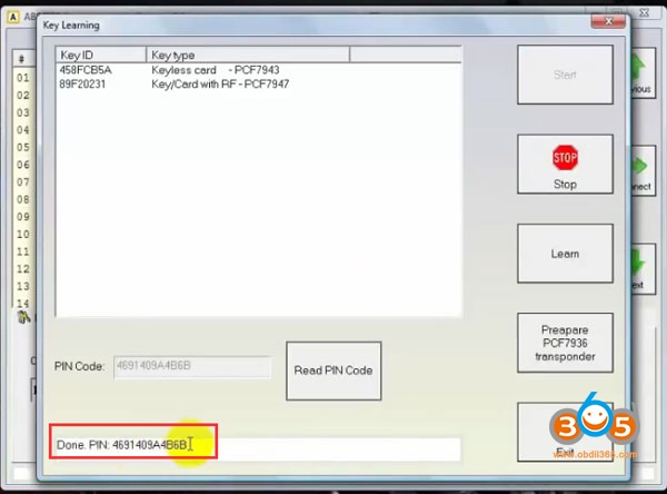 
			FVDI Program Renault Megane 3 2009 PCF7947 Key Card by OBD		