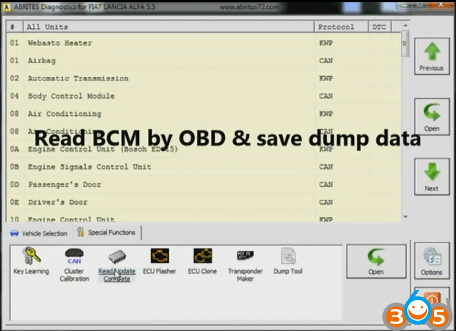 
			FVDI Program Transponder Key on a Fiat Ducato 2006		