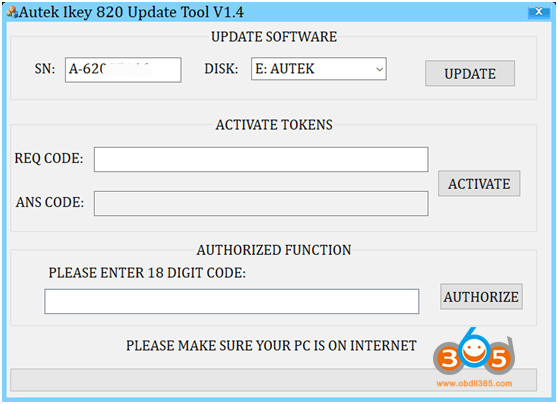 
			How To Activate New Software License to Autek ikey820?		