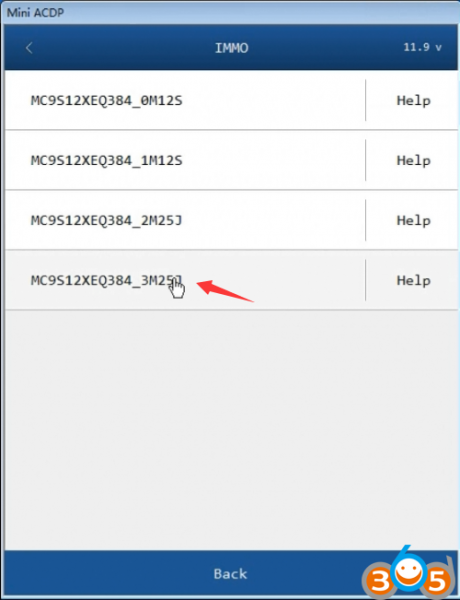 
			How to Add Land Rover KVM MC9S12XEQ384 Key with Yanhua Mini ACDP		