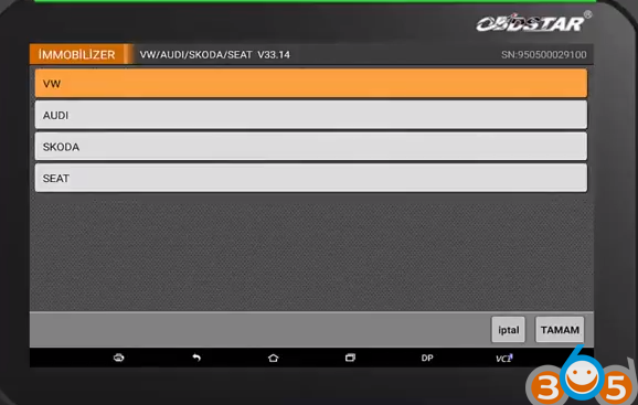 
			How to Add VW Golf 2011 UDS Type 48 Chip Key with OBDSTAR X300 DP		