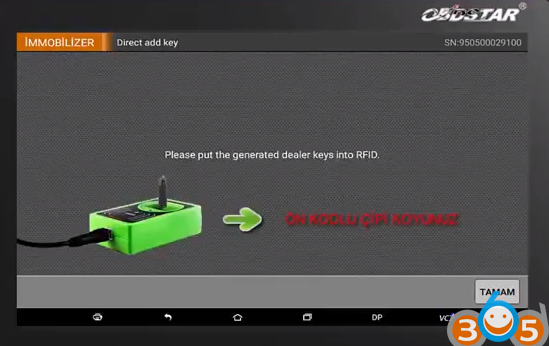 
			How to Add VW Golf 2011 UDS Type 48 Chip Key with OBDSTAR X300 DP		