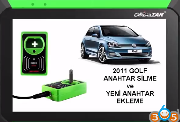 
			How to Add VW Golf 2011 UDS Type 48 Chip Key with OBDSTAR X300 DP		