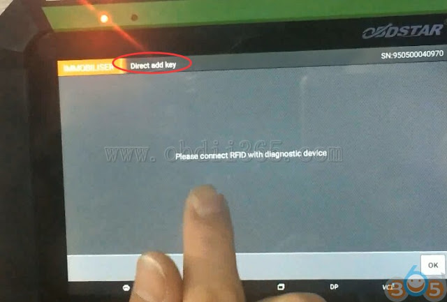 
			How to add VW GOLF 6 NEC+24C32 key with OBDSTAR X300 DP		