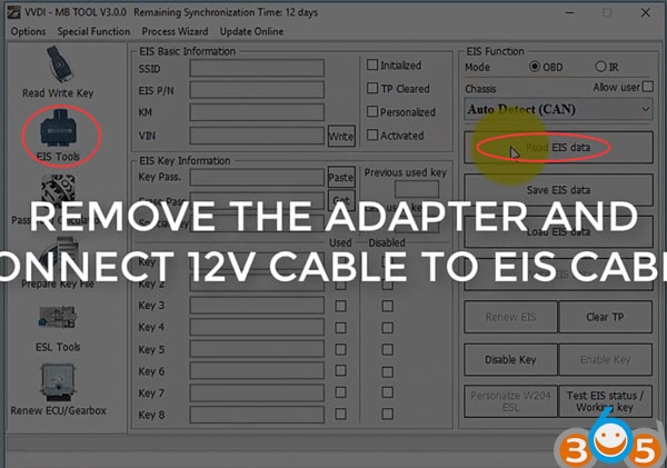 
			How to Calculate W204 EIS All Keys lost Key Password with VVDI MB Tool		