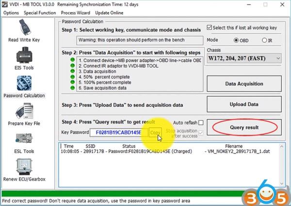 
			How to Calculate W204 EIS All Keys lost Key Password with VVDI MB Tool		