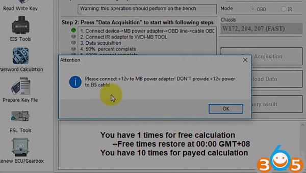 
			How to Calculate W204 EIS All Keys lost Key Password with VVDI MB Tool		