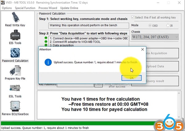 
			How to Calculate W204 EIS All Keys lost Key Password with VVDI MB Tool		