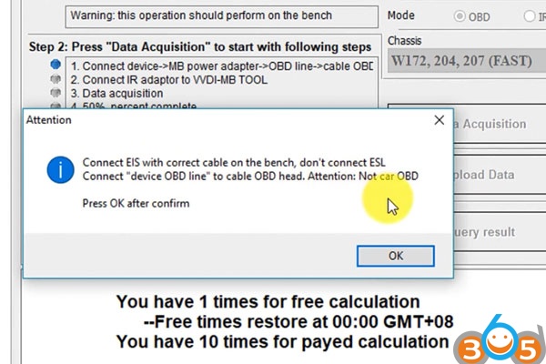 
			How to Calculate W204 EIS All Keys lost Key Password with VVDI MB Tool		