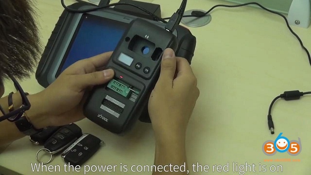 
			How to connect Xtool KC501 with X100 PAD3 Key Programmer		