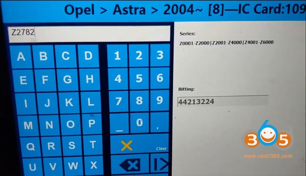 
			How to Cut Opel Astra 2004 Key with SEC-E9 by Bitting		