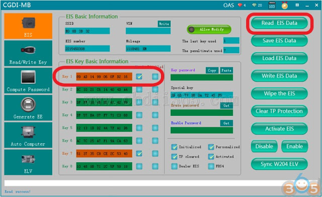 
			How to Erase Mercedes W221 EIS and Program New Key with CGDI MB		