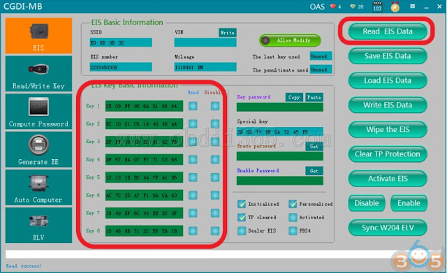 
			How to Erase Mercedes W221 EIS and Program New Key with CGDI MB		