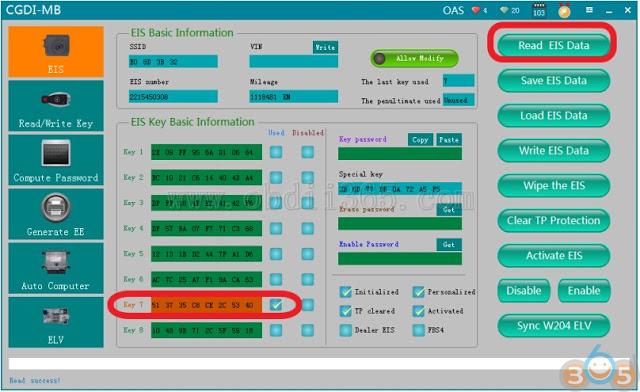 
			How to Erase Mercedes W221 EIS and Program New Key with CGDI MB		