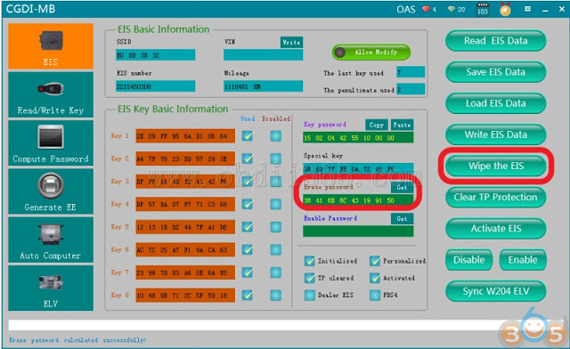 
			How to Erase Mercedes W221 EIS and Program New Key with CGDI MB		