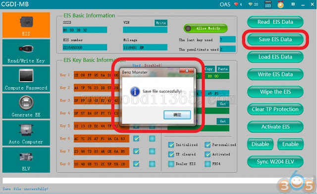 
			How to Erase Mercedes W221 EIS and Program New Key with CGDI MB		