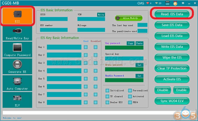 
			How to Erase Mercedes W221 EIS and Program New Key with CGDI MB		