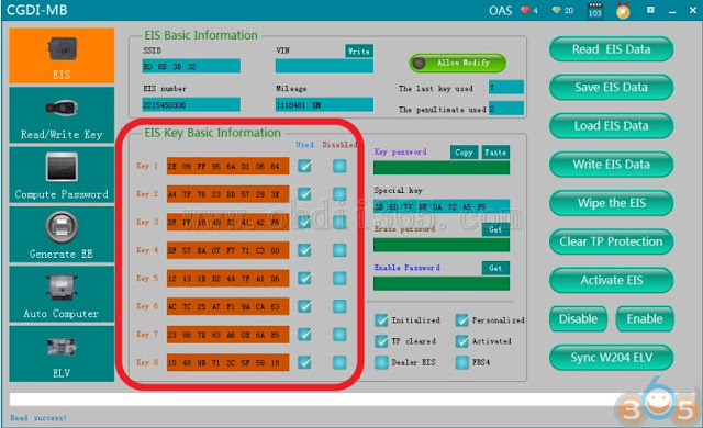 
			How to Erase Mercedes W221 EIS and Program New Key with CGDI MB		