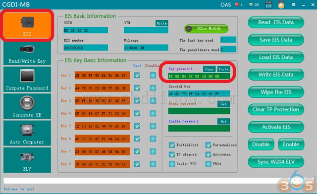 
			How to Erase Mercedes W221 EIS and Program New Key with CGDI MB		