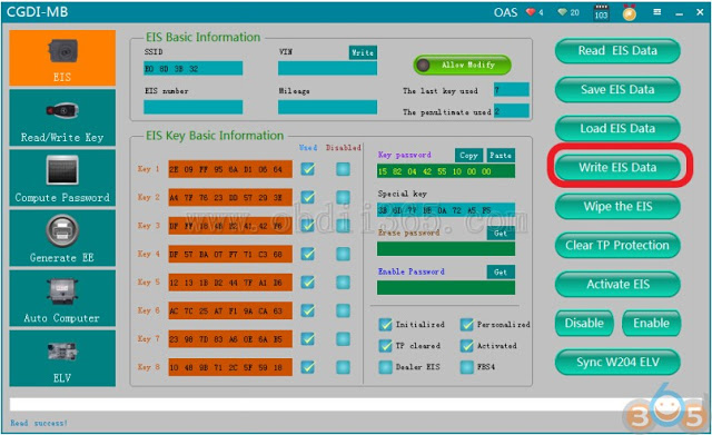 
			How to Erase Mercedes W221 EIS and Program New Key with CGDI MB		