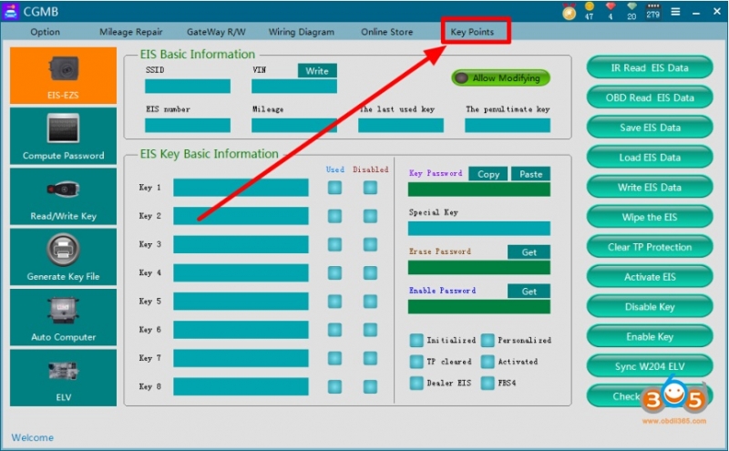 
			How to exchange CGDI MB CG BE Key Points to Token?		