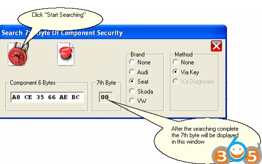 
			How to Find and Write VAG 7th Byte CS with Tango Key Programmer		