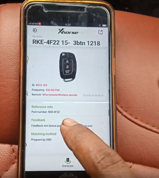 
			How to Generate and Program remote to Hyundai I20 Elite?		