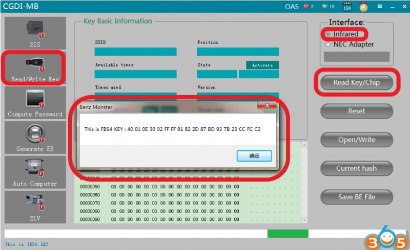 
			How to Identify Mercedes Key Types and Information with CGDI MB		