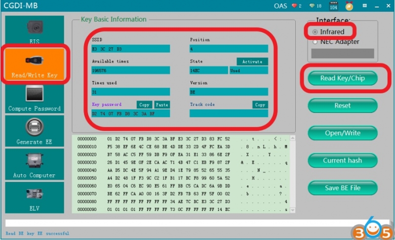 
			How to Identify Mercedes Key Types and Information with CGDI MB		