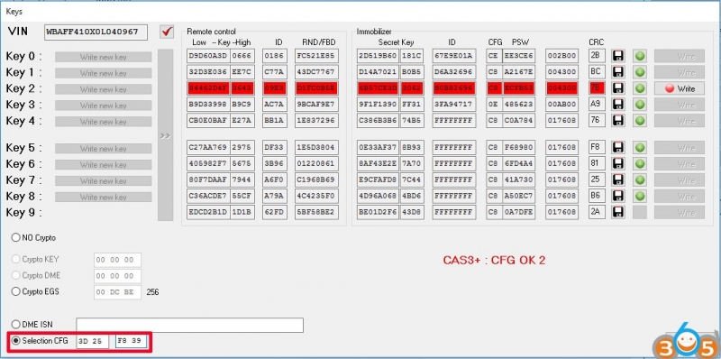 
			How to Program BMW CAS3+ All Keys Lost with BMW E/F Scanner		