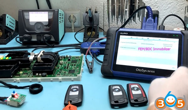 
			How to Program BMW F30 FEM Key with Auro OtoSys IM100		