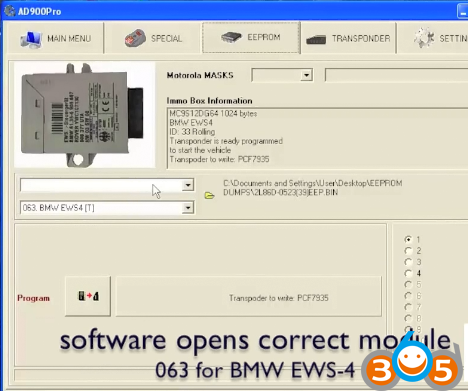 
			How to Program EWS4 Key with AK90 or R270 Programmer		