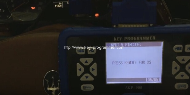 
			How to Program Maserati Remote Key by SKP900 via OBD2		