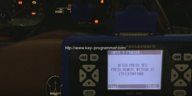 
			How to Program Maserati Remote Key by SKP900 via OBD2		