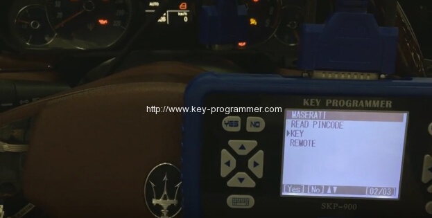 
			How to Program Maserati Remote Key by SKP900 via OBD2		